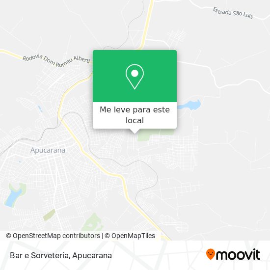 Bar e Sorveteria mapa
