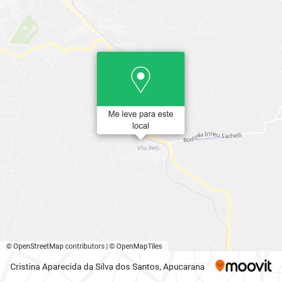 Cristina Aparecida da Silva dos Santos mapa