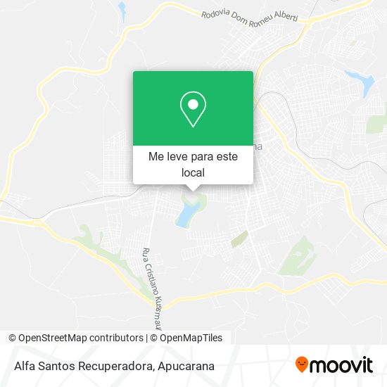 Alfa Santos Recuperadora mapa