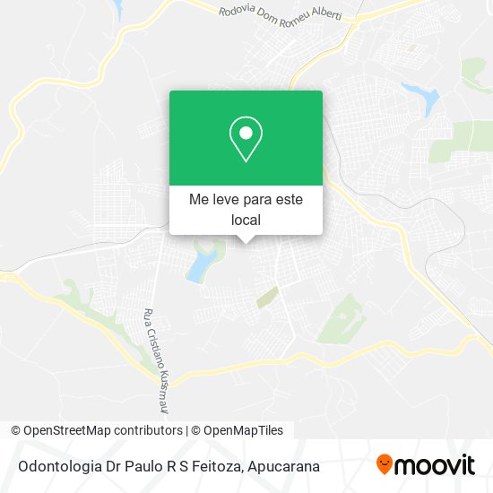 Odontologia Dr Paulo R S Feitoza mapa