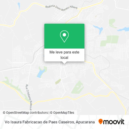 Vo Isaura Fabricacao de Paes Caseiros mapa