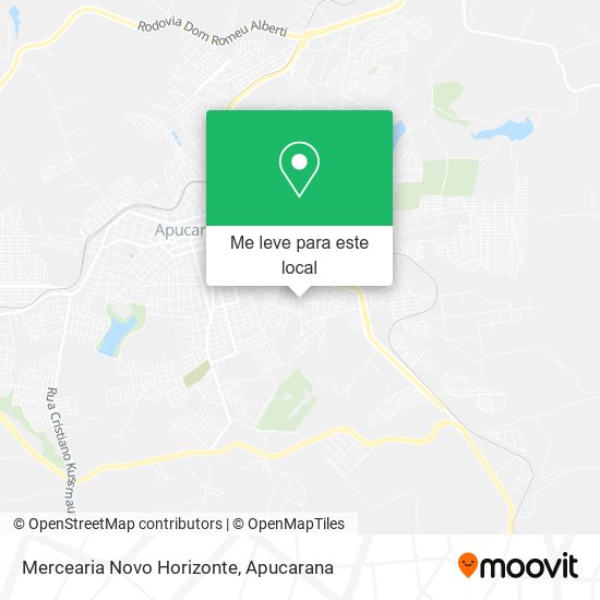 Mercearia Novo Horizonte mapa