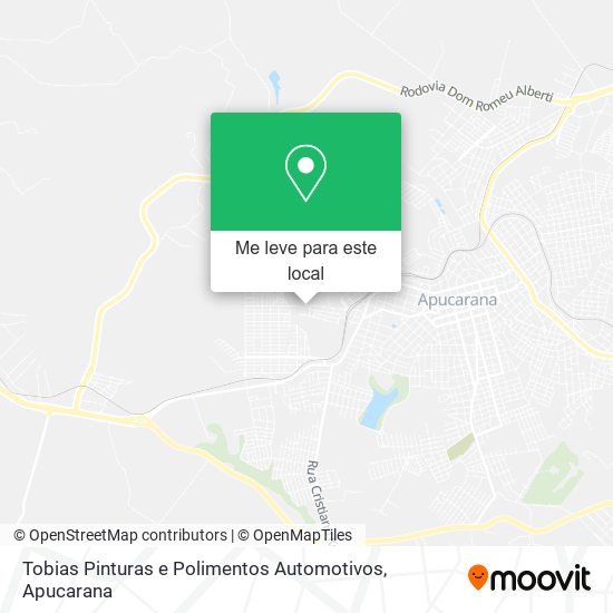 Tobias Pinturas e Polimentos Automotivos mapa