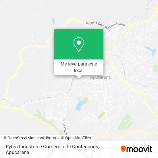 Rytec Indústria e Comércio de Confecções mapa