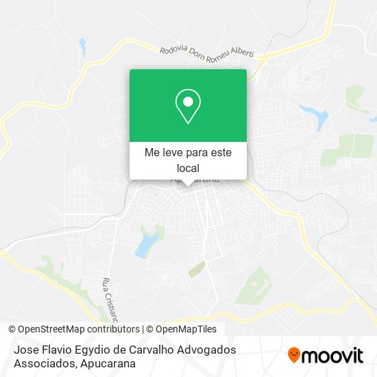 Jose Flavio Egydio de Carvalho Advogados Associados mapa