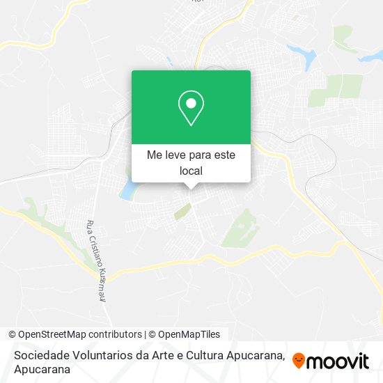 Sociedade Voluntarios da Arte e Cultura Apucarana mapa