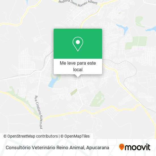 Consultório Veterinário Reino Animal mapa