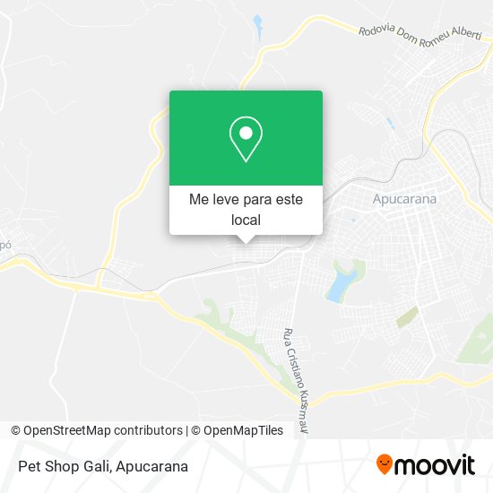 Pet Shop Gali mapa