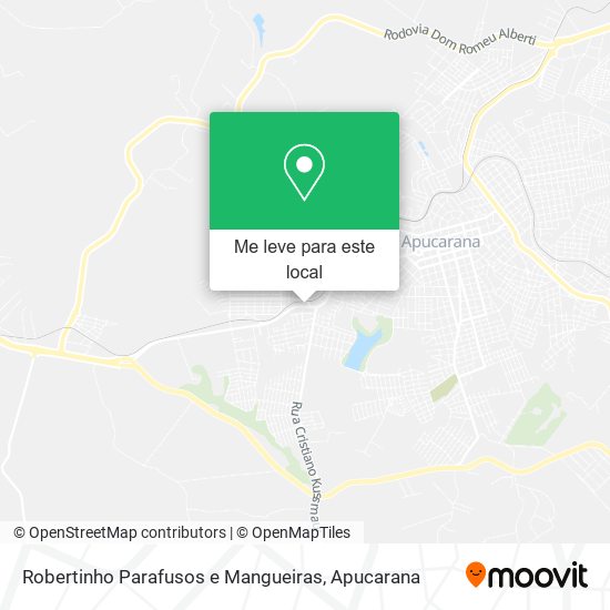 Robertinho Parafusos e Mangueiras mapa