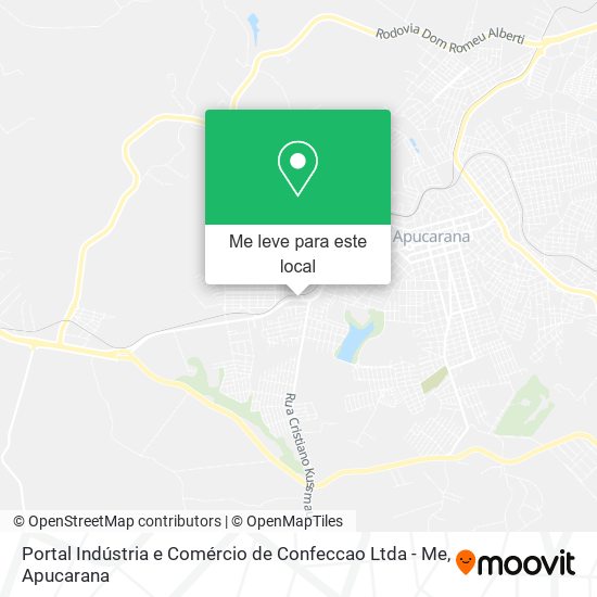 Portal Indústria e Comércio de Confeccao Ltda - Me mapa