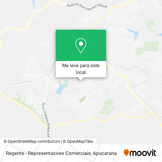 Regente - Representacoes Comerciais mapa