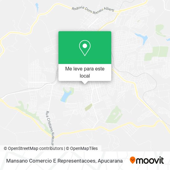 Mansano Comercio E Representacoes mapa