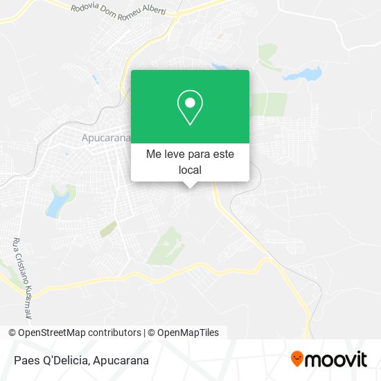 Paes Q'Delicia mapa