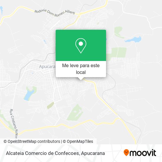 Alcateia Comercio de Confecoes mapa