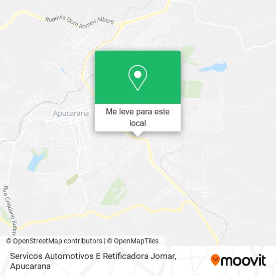 Servicos Automotivos E Retificadora Jomar mapa