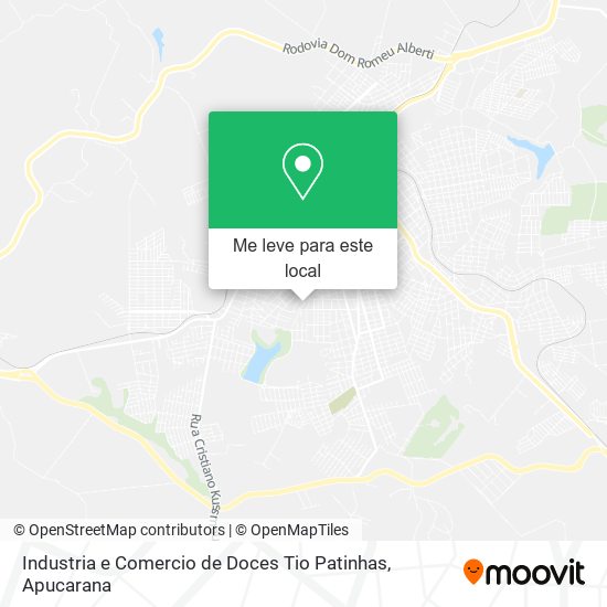 Industria e Comercio de Doces Tio Patinhas mapa