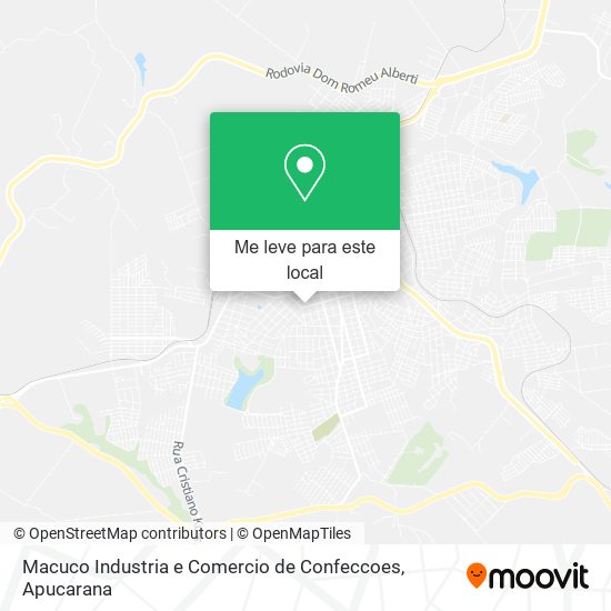 Macuco Industria e Comercio de Confeccoes mapa