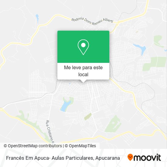 Francês Em Apuca- Aulas Particulares mapa