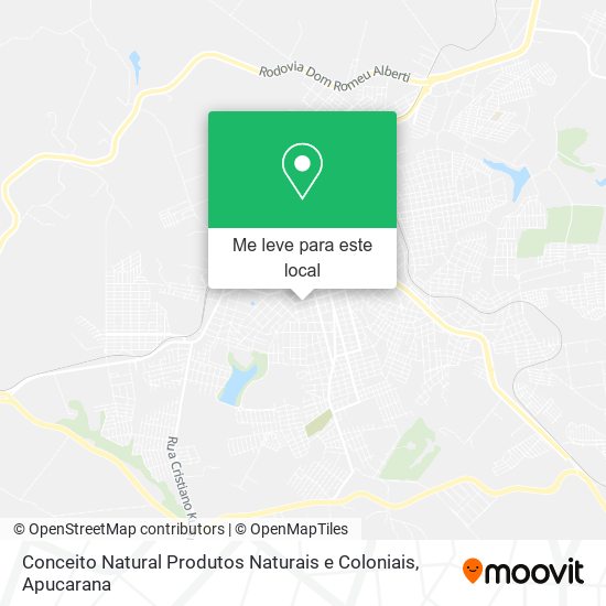 Conceito Natural Produtos Naturais e Coloniais mapa