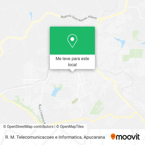 R. M. Telecomunicacoes e Informatica mapa