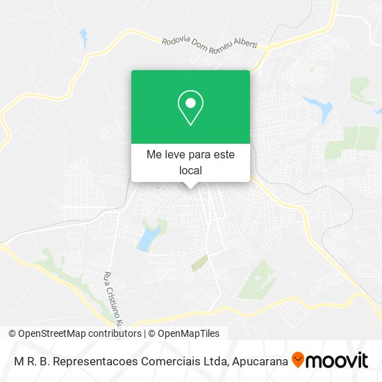 M R. B. Representacoes Comerciais Ltda mapa