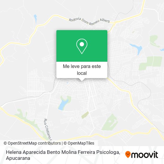 Helena Aparecida Bento Molina Ferreira Psicologa mapa