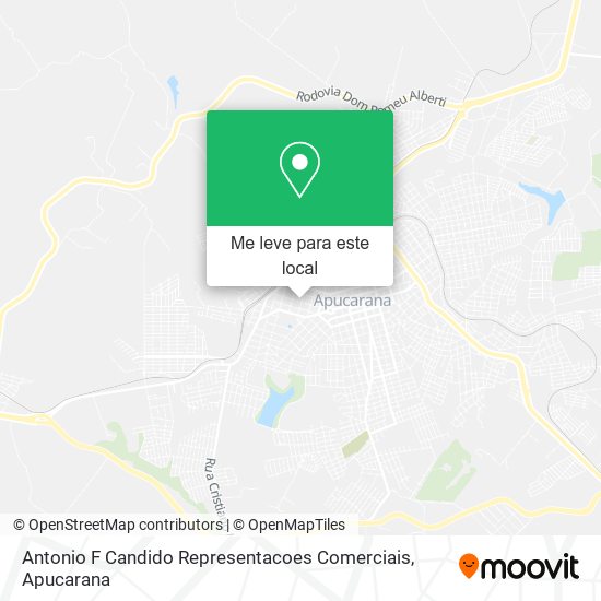 Antonio F Candido Representacoes Comerciais mapa