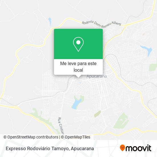 Expresso Rodoviário Tamoyo mapa