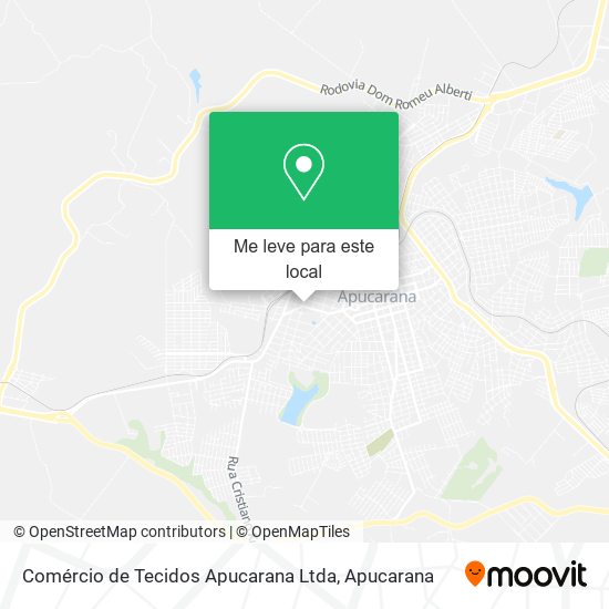 Comércio de Tecidos Apucarana Ltda mapa