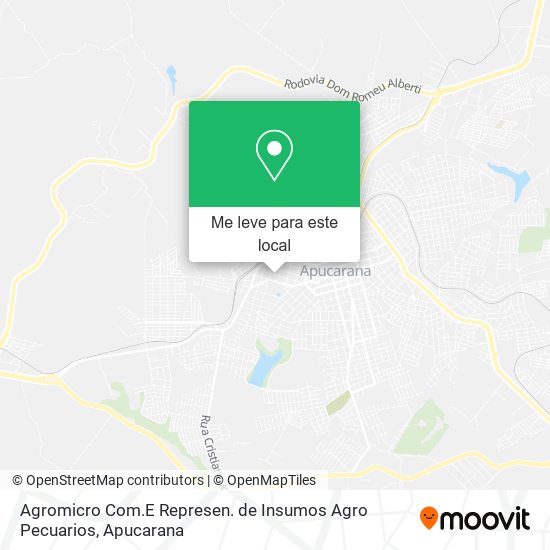 Agromicro Com.E Represen. de Insumos Agro Pecuarios mapa
