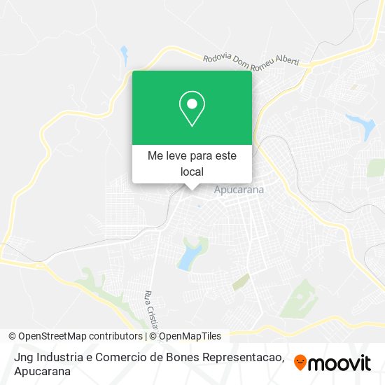 Jng Industria e Comercio de Bones Representacao mapa