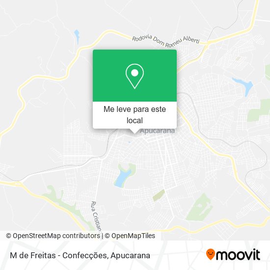 M de Freitas - Confecções mapa