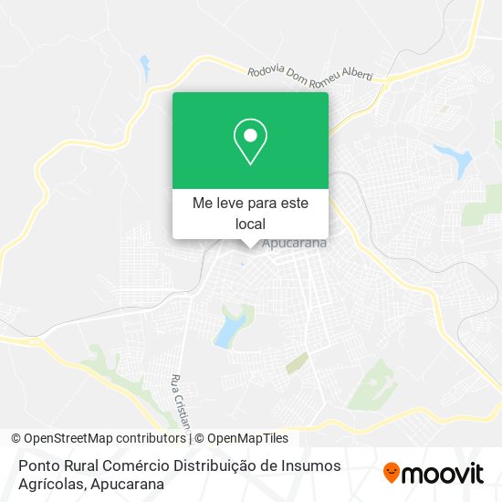 Ponto Rural Comércio Distribuição de Insumos Agrícolas mapa