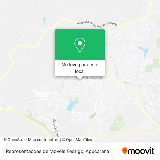 Representacoes de Moveis Fedrigo mapa