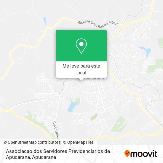 Associacao dos Servidores Previdenciarios de Apucarana mapa