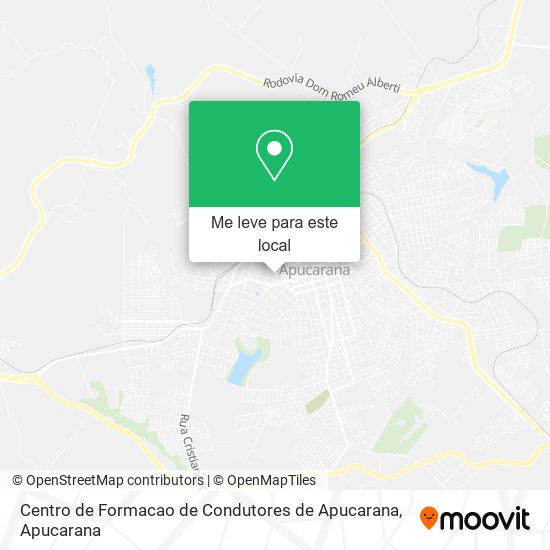 Centro de Formacao de Condutores de Apucarana mapa