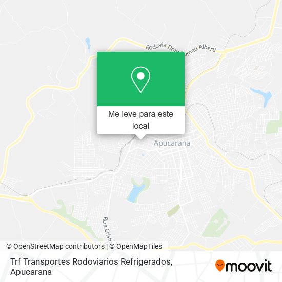 Trf Transportes Rodoviarios Refrigerados mapa