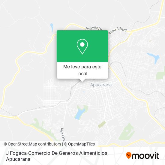 J Fogaca-Comercio De Generos Alimenticios mapa