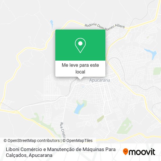Liboni Comércio e Manutenção de Máquinas Para Calçados mapa