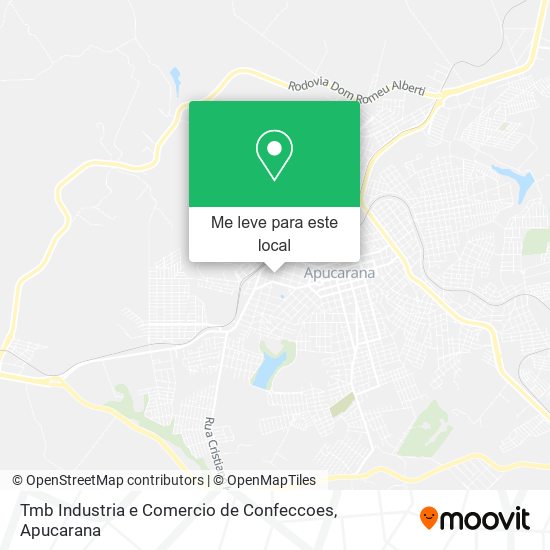 Tmb Industria e Comercio de Confeccoes mapa