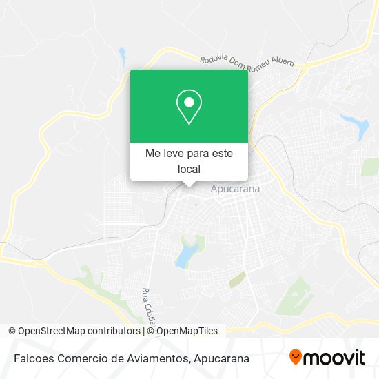 Falcoes Comercio de Aviamentos mapa