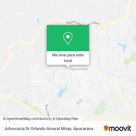 Advocacia Dr Orlando Amaral Miras mapa