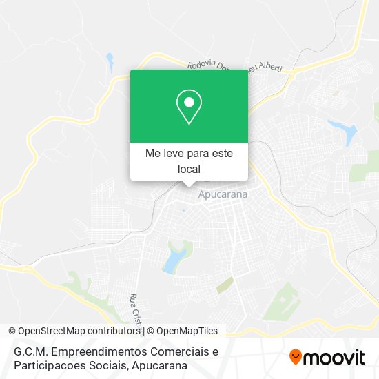 G.C.M. Empreendimentos Comerciais e Participacoes Sociais mapa