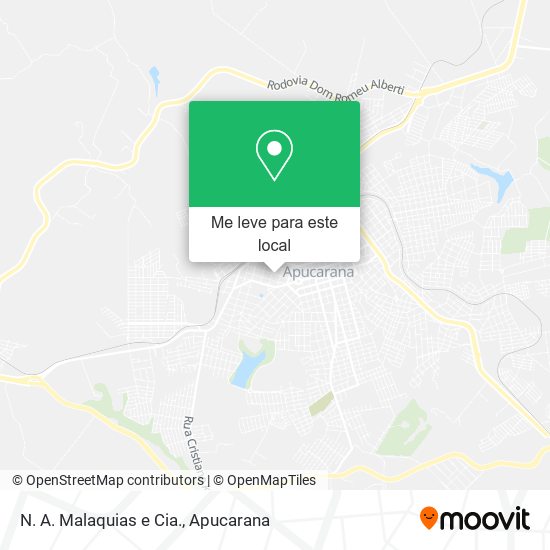 N. A. Malaquias e Cia. mapa