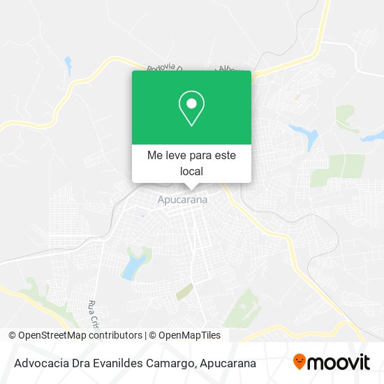 Advocacia Dra Evanildes Camargo mapa