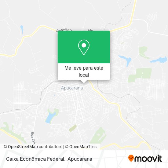 Caixa Econômica Federal. mapa