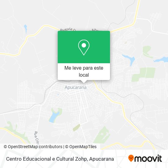 Centro Educacional e Cultural Zohp mapa