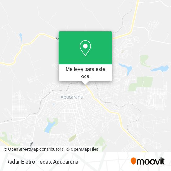 Radar Eletro Pecas mapa