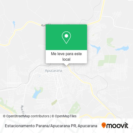 Estacionamento Parana / Apucarana PR mapa