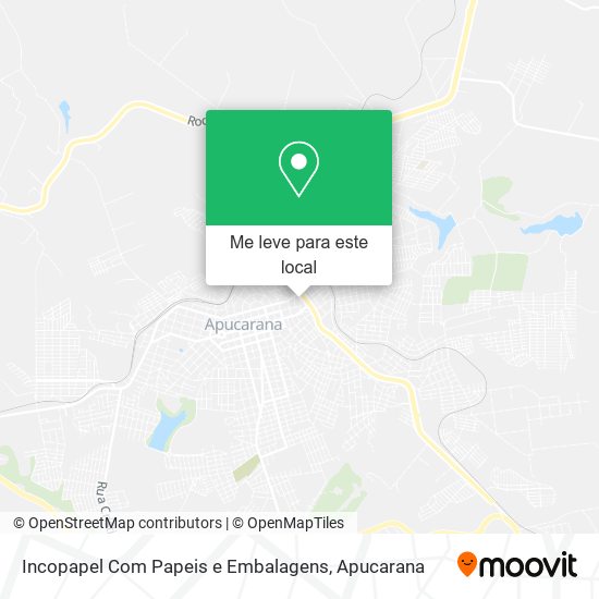 Incopapel Com Papeis e Embalagens mapa